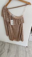 Zara Pailetten Kleid Rose/Gold Stuttgart - Untertürkheim Vorschau