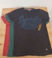 3 Stück SuperDry T-Shirt, schwarz/grün/rot, Gr. M Bayern - Erlangen Vorschau