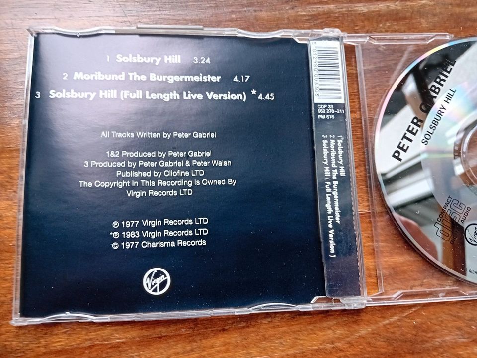 Peter Gabriel, Solsbury Hill, Maxi CD-Single in Andernach