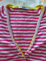 Liu jo Jeans Jacke cotton Pullover Streifen pink weiß Perlen gelb Düsseldorf - Eller Vorschau