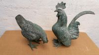 Zwei Bronze Skulpturen Huhn Hahn Figuren Nordrhein-Westfalen - Erftstadt Vorschau