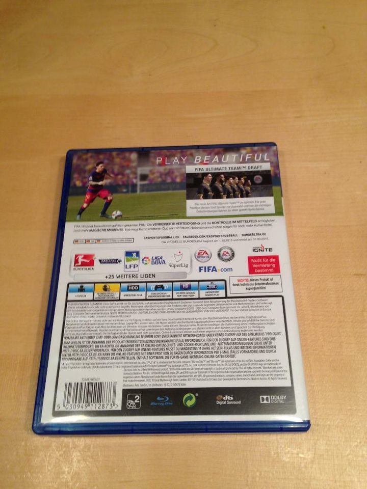 FIFA 16 Standard Edition !! Top Zustand !! PS4 in Wolfratshausen