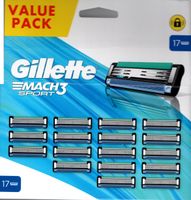 Gillette Mach3 Sport Rasierklingen, 2x 17er Pack Schleswig-Holstein - Wiemersdorf Vorschau