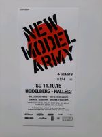 New Model Army Ticket  11.10.2015  Heidelberg Baden-Württemberg - Ludwigsburg Vorschau