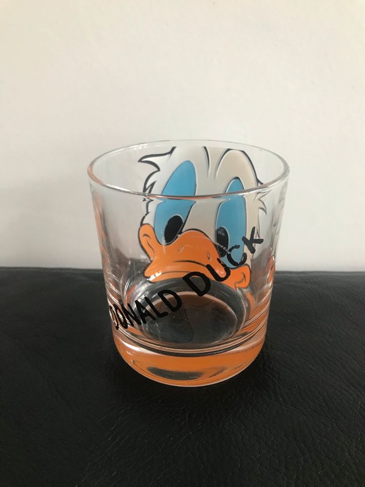 Donald Duck Glas / Disney / Trinkglas in Steinen