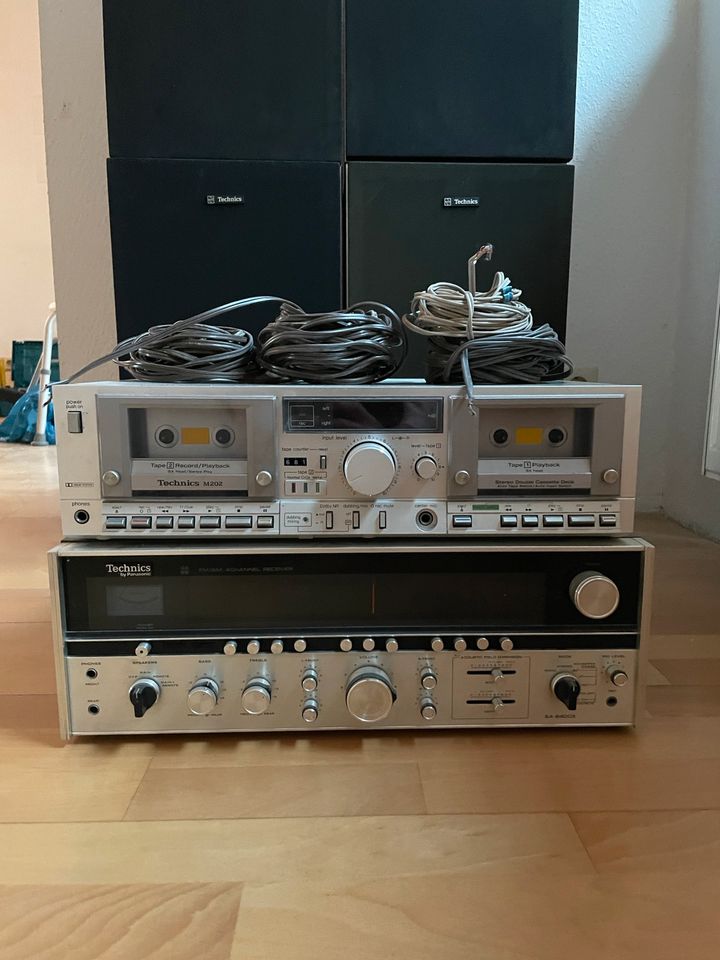 Technics Soundsystem (Kassettendeck+Lautsprecher+Receiver) in Hattenhofen