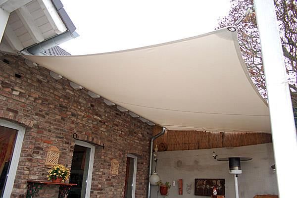 Sonnensegel aus LKWPVC und Terrassenplanen Maßanfertigung TOP in