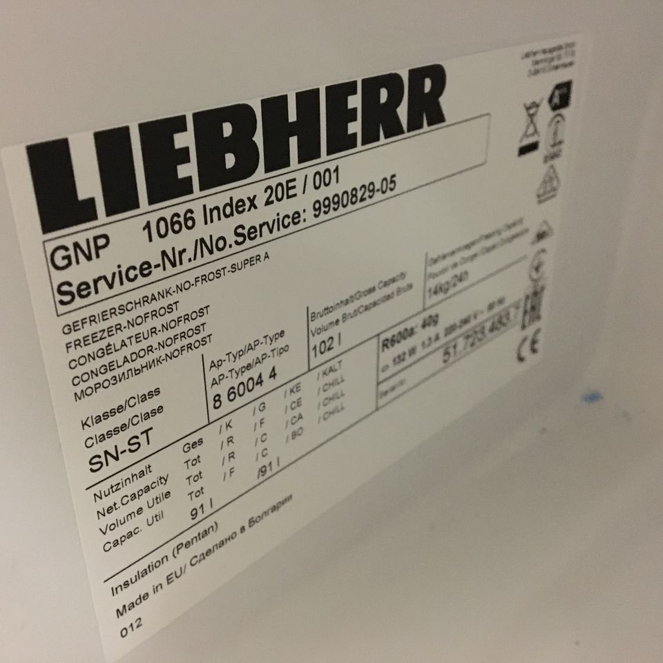 Tiefkühlschrank Liebherr GNP 1066 H/B/T85x60x62cm in Berlin