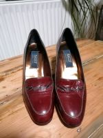 Bally Designerschuhe Pumps ❤️ weinrot echtes Leder Größe 38 München - Bogenhausen Vorschau