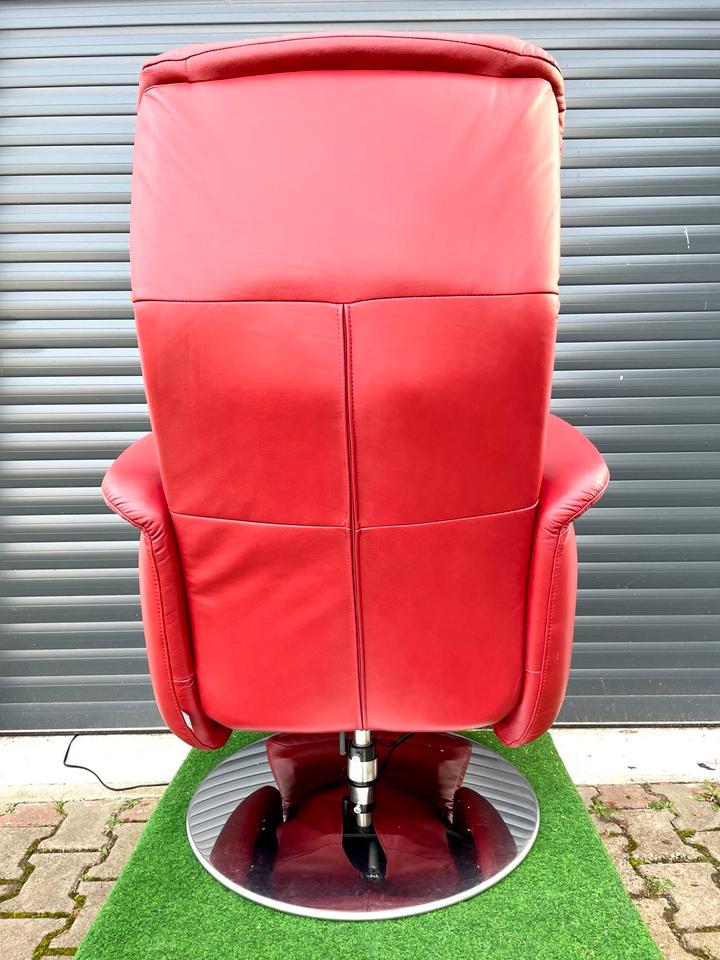 Ewald Schillig Leder Relaxsessel elektrisch verstellbar, drehbar in Bensheim