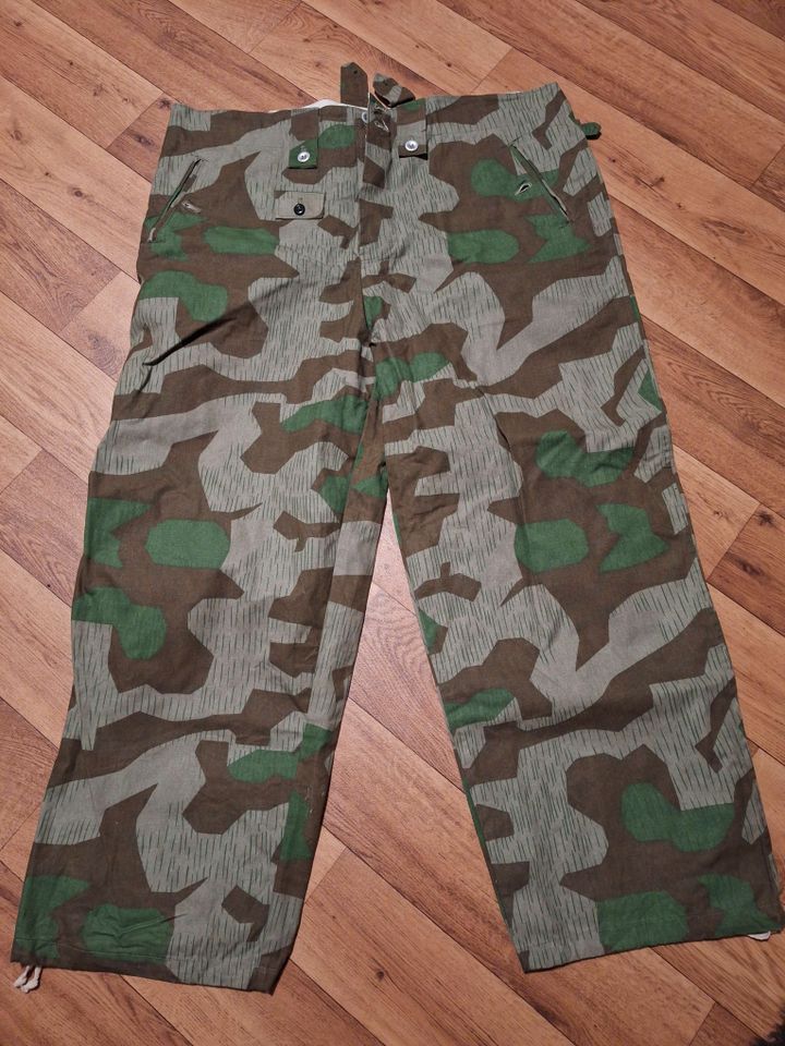 Wehrmacht Splittertarnhose Repro 3xl Neuwertig in Meppen