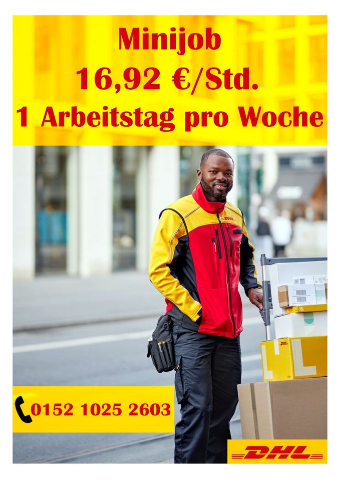 MINIJOB 1 ARBEITSTAG PRO WOCHE!!!!!  16,92 € pro Stunde!!! in Geesthacht