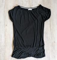 ONLY Longshirt Shirt schwarz mit Raffung Viskose Gr.M 38 Thüringen - Barchfeld Vorschau