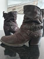 Mustang, Stiefelette mit Schnalle, Wildleder, braun, G. 39 Nordrhein-Westfalen - Euskirchen Vorschau