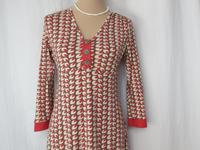 Boden direct Kleid braun rot creme Gr. 38 Viskose Jersey Baden-Württemberg - Calw Vorschau