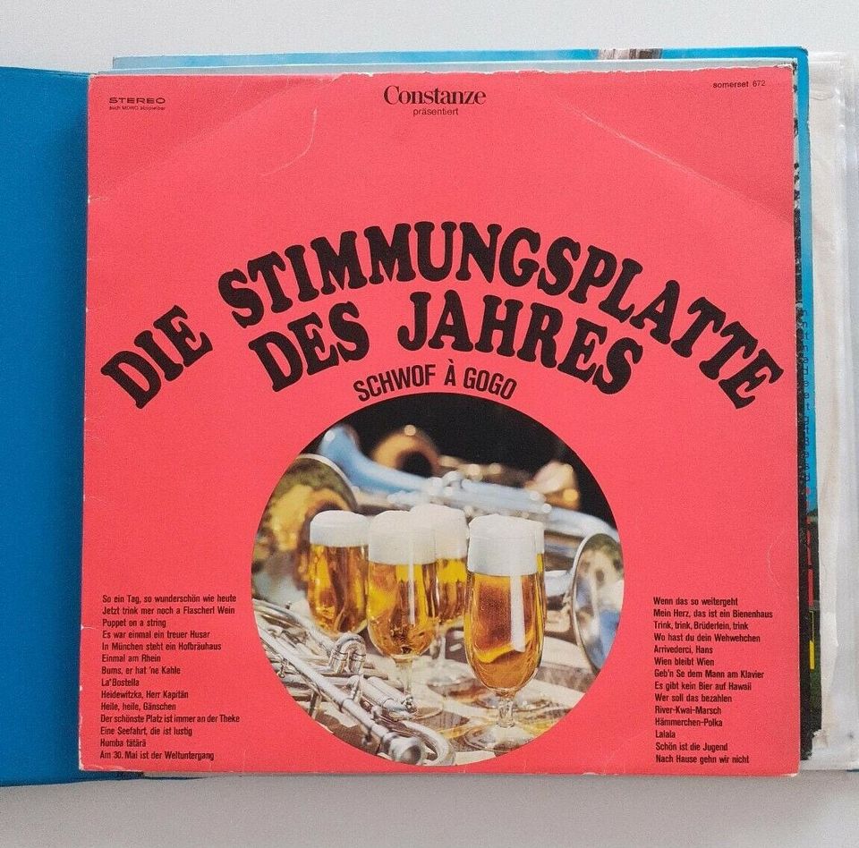 7 Schallplatten LP mit Sammelmappe in Pottenstein