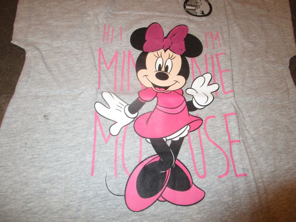 Shorty Schlafanzug Sommer Minnie mouse Gr. 134 140 NEU ernst. in Retzstadt