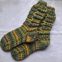 Gestrickte Socken, Größe 38/39 Hessen - Ronshausen Vorschau