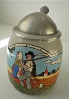 Seltener Bierkrug mit Zinndeckel „Sommer“ – um 1910 / 0,5 L. München - Pasing-Obermenzing Vorschau