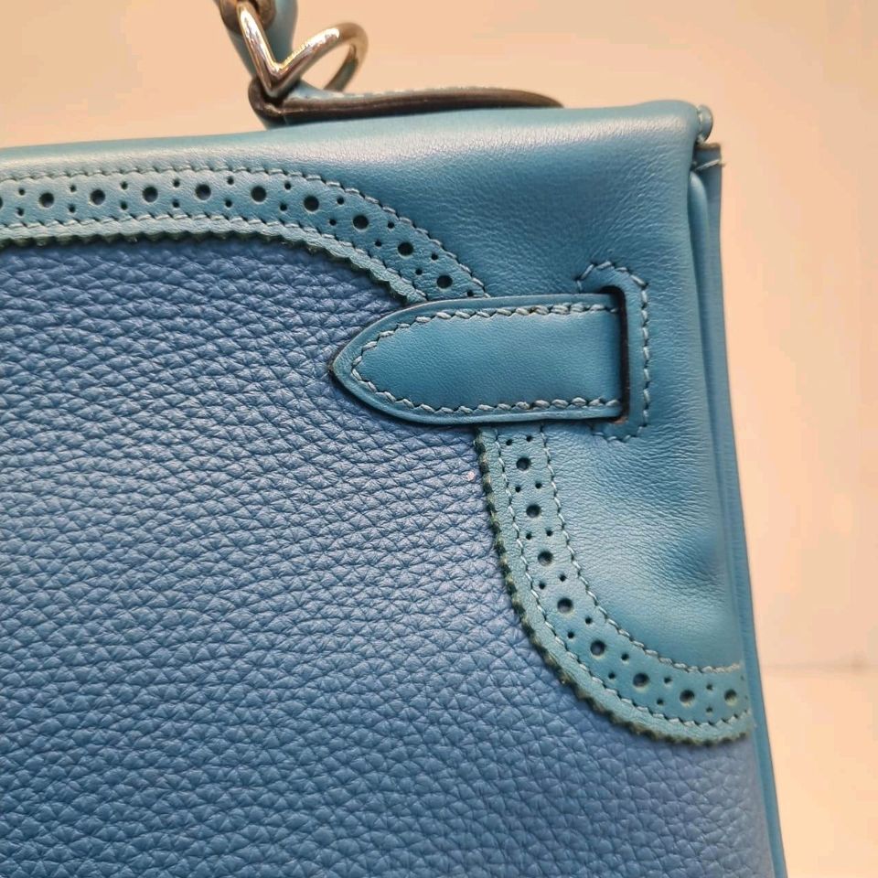 Hermes Kelly32 Ghillies Turquoise Phw R in Jestetten