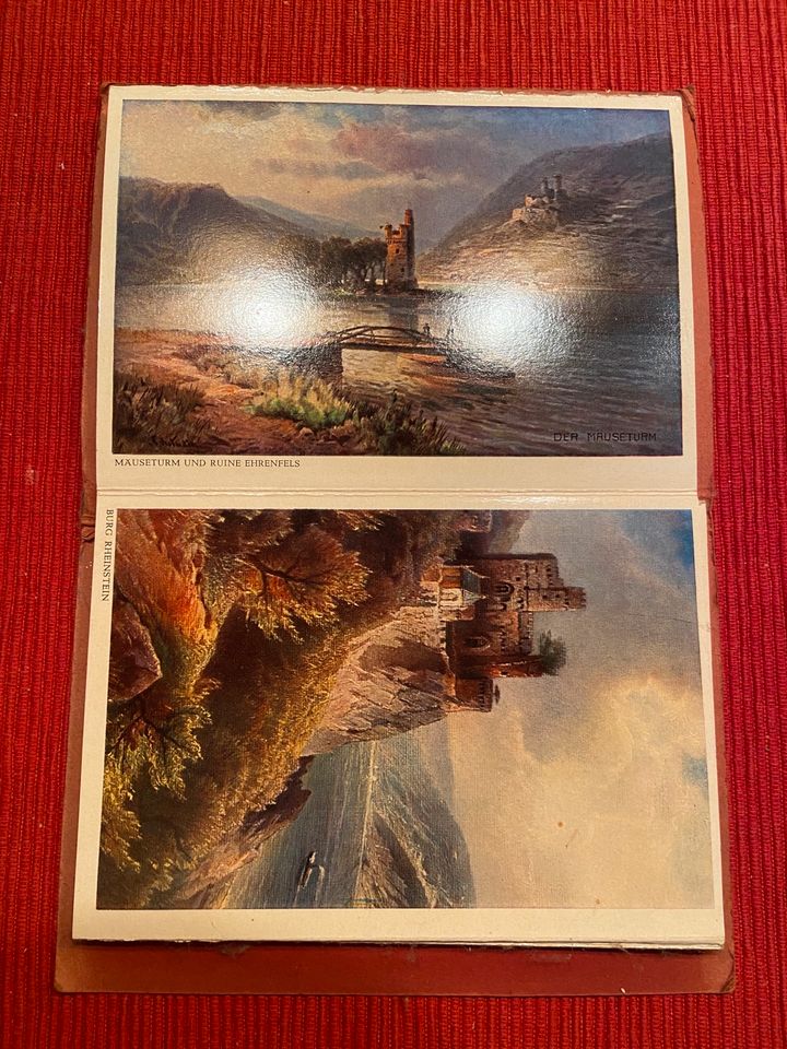 Der romantische Rhein kolorierte Karten  Postkarten von Astudin in Siegen