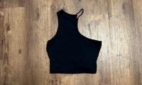 kurzes Oneshoulder Top, Shirt schwarz  XS Harburg - Hamburg Heimfeld Vorschau