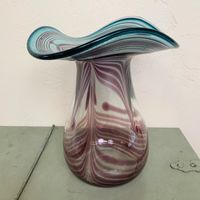 Große Vase Eisch Handarbeit Design irisierend Fadenglas vintage Nürnberg (Mittelfr) - Mitte Vorschau