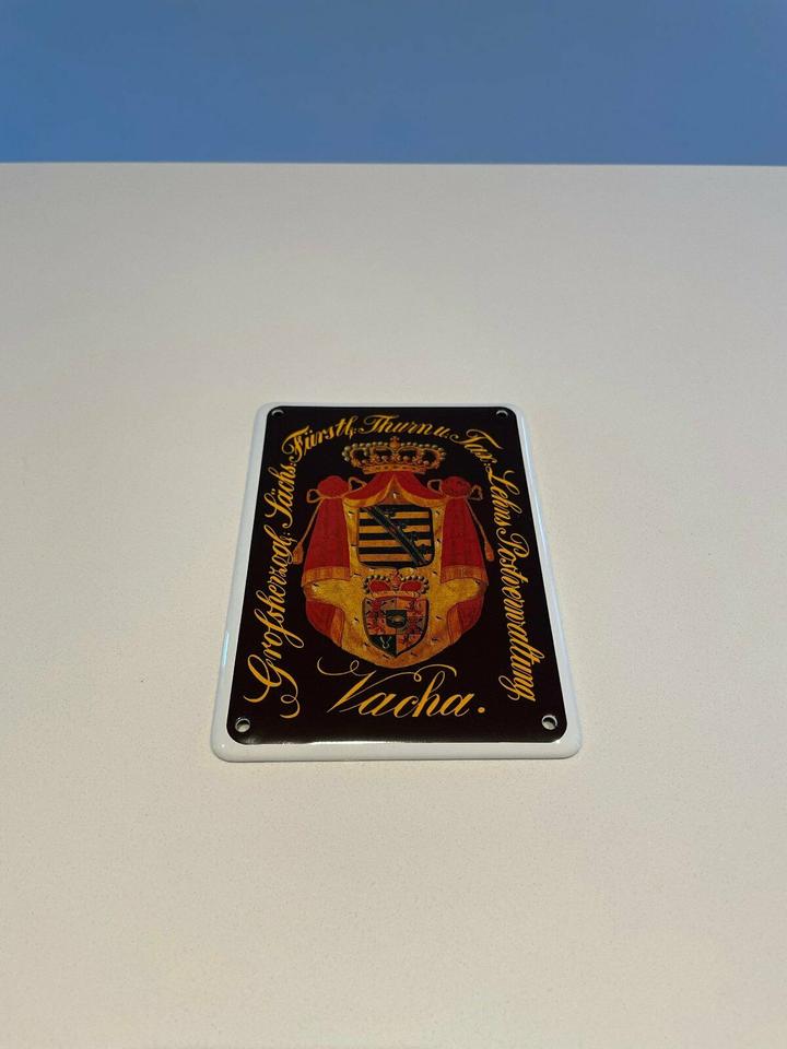 Retro Emailschild Thurn und Taxis - 500 Jahre Post - Wie Neu! in Stuttgart