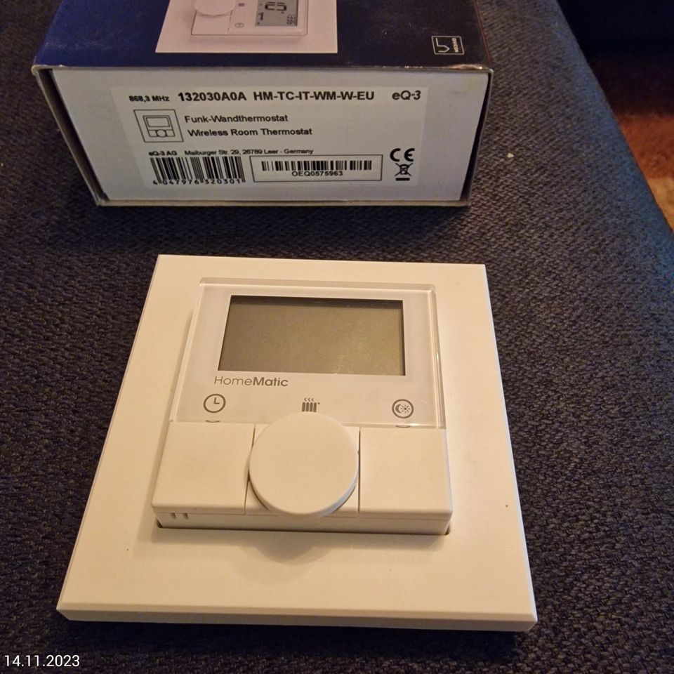 1x Homematic Funk-Wandthermostat HM-TC-IT-WM-W-EU in Nuthetal