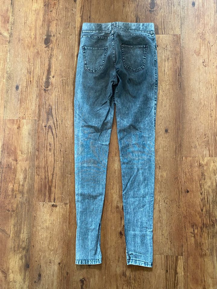 Jeggins H&M 170 Hose grau Jeans in Neu-Anspach