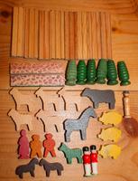 Bauernhof Spielzeug Erzgebirge DDR Miniatur Vero Holzspielzeug Brandenburg - Teichland Vorschau