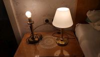 2 Nachttischlampen Tischleuchten 60/70/80er? Glasschirm Vintage Baden-Württemberg - Oppenweiler Vorschau