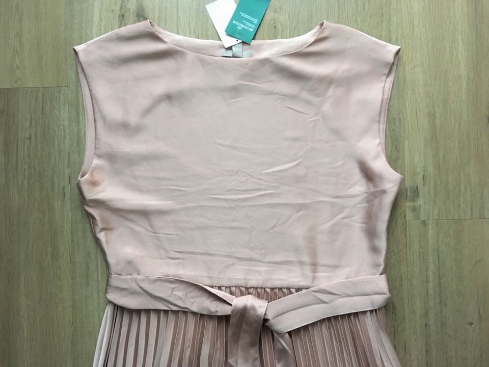 H&M plissiertes Kleid in Puderrose, Gr. 44, NEU in Witten