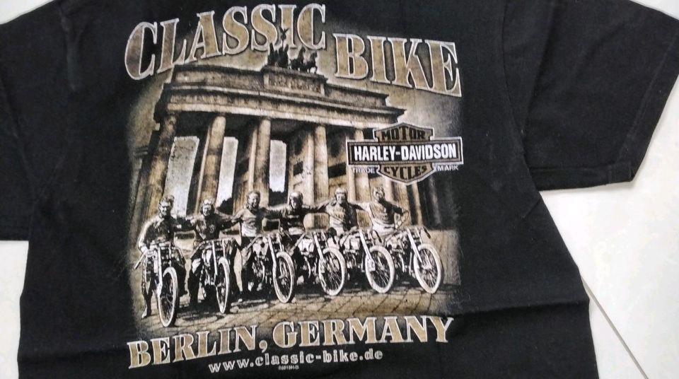 Harley Davidson T-Shirt für Biker Gr.  M in schwarz in Hoppegarten