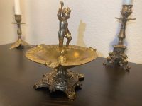 Drehbarer Fontaine Aschenbecher/Cherub Figur/Bronze/Antik Leipzig - Altlindenau Vorschau
