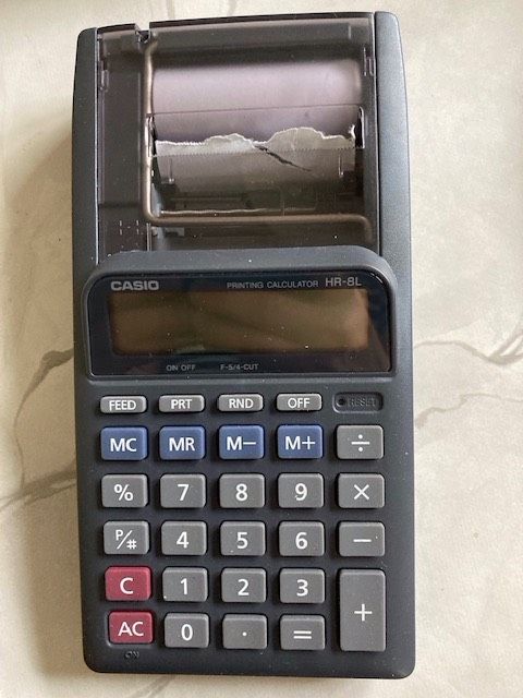 CASIO HR-8TER-W Portable Printer in Müllheim