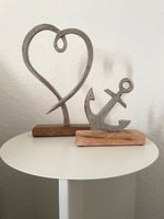 Dekofiguren Herz und Anker, Holz/Metall, Set, NEU Thüringen - Schleiz Vorschau
