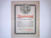 Rheinlandsdank 1918 Urkunde Erster Weltkrieg Deutsche Reich antik Nordrhein-Westfalen - Troisdorf Vorschau