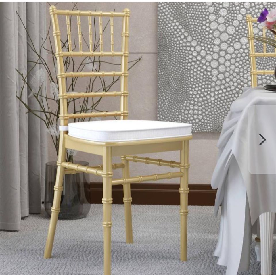 ❗️❗️❗️Verleih Chiavari Tiffany Stühle Weiß und Gold hochzeit gebu in Essen