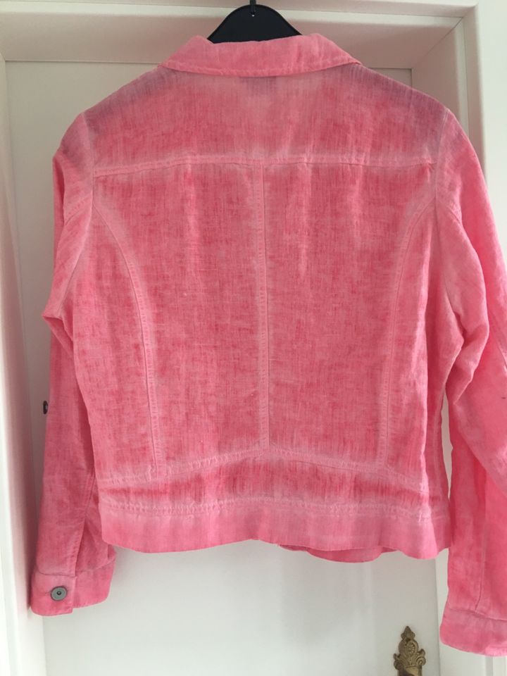 Leinen Bluse Jacke Flaks BW 40 M dreamstar pink rosa lachs Neu in Altenkirchen