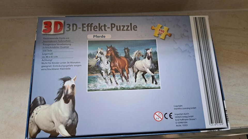 3 D Puzzle 500 Teile, komplett, sehr gut in Würzburg