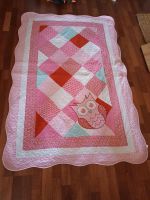 Baby Krabbeldecke Patchwork Decke rosa pink Blümchen Eule Spiel Berlin - Steglitz Vorschau