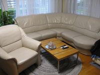 Ecksofa + Sessel Leder white beige sehr guter Zustand 800VB Baden-Württemberg - Konstanz Vorschau