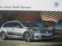 VW Golf VII Variant 2013 Katalog broschüre Nordrhein-Westfalen - Minden Vorschau