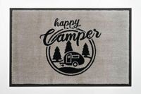 Fußmatte „Happy Camper“ 75x50cm grau schwarz, waschbar Hamburg-Mitte - Hamburg Rothenburgsort Vorschau