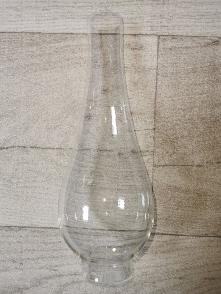 Petroleumlampe Öllampe Glasschirm inkl Glaszylinder getöntes Glas in Rellingen