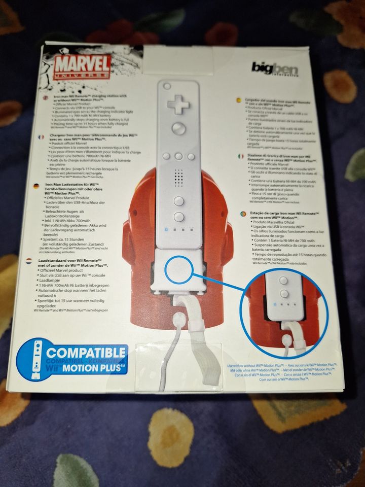 2 x Bigben Marvel Iron Man Ladegeräte für Nintendo Wii in Hückelhoven
