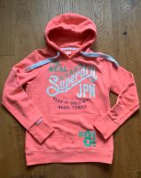 Superdry Hoodie Kapuzenpullover Pulli pink orange Glitzer Hessen - Darmstadt Vorschau