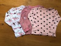 Next 3x Pyjama Langarmshirt weiß pink rosa Baumwolle Gr. 122/128 Niedersachsen - Evessen Vorschau