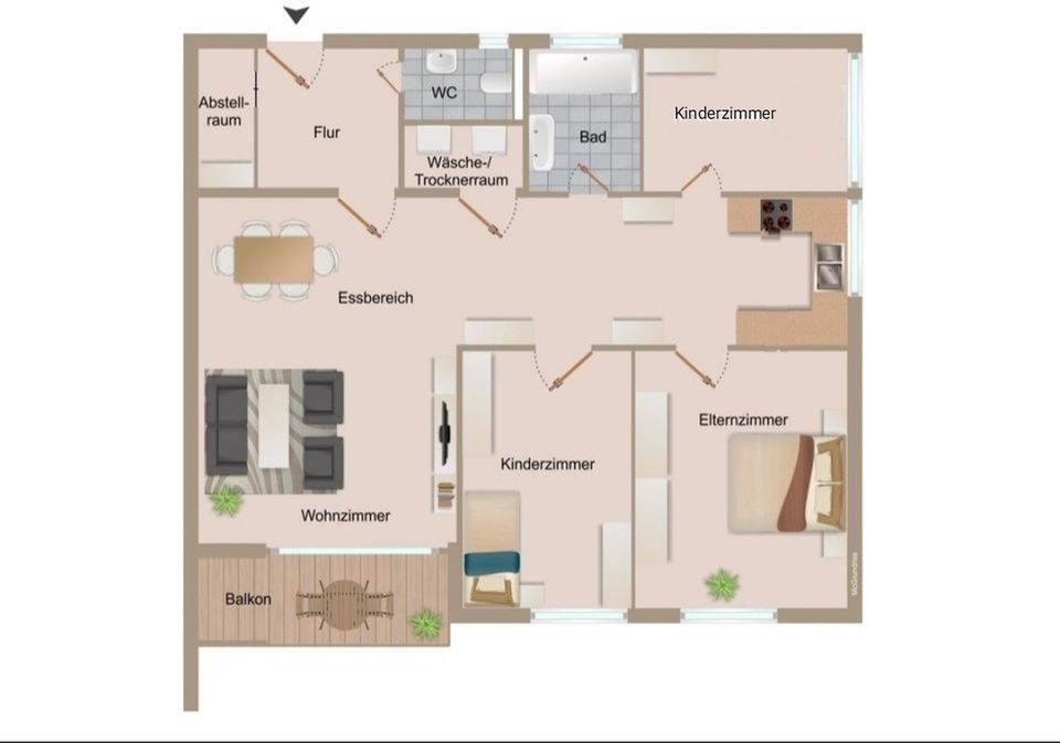 Moderne 4 Wohnung Zimmer inkl. Garage Provisionsfrei in Villingen-Schwenningen